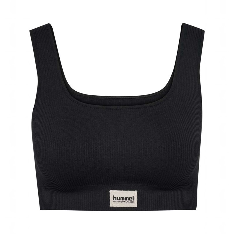 Hummel Pulse Seamless Rib Ženske Sportski Grudnjak Crne | 173951-334