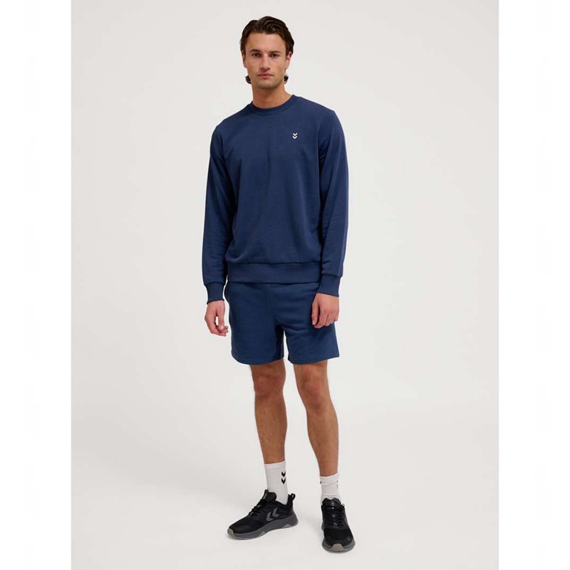 Hummel Pulse Sweat Crewneck Muške Dukserice Tamnoplave | 931604-148
