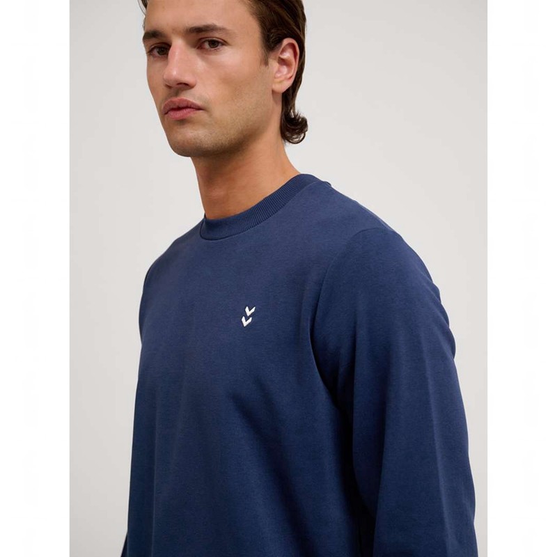 Hummel Pulse Sweat Crewneck Muške Dukserice Tamnoplave | 931604-148