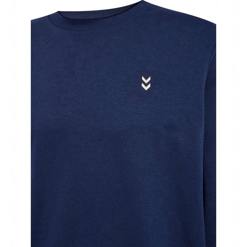 Hummel Pulse Sweat Crewneck Muške Dukserice Tamnoplave | 931604-148