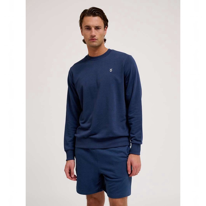 Hummel Pulse Sweat Crewneck Muške Dukserice Tamnoplave | 931604-148