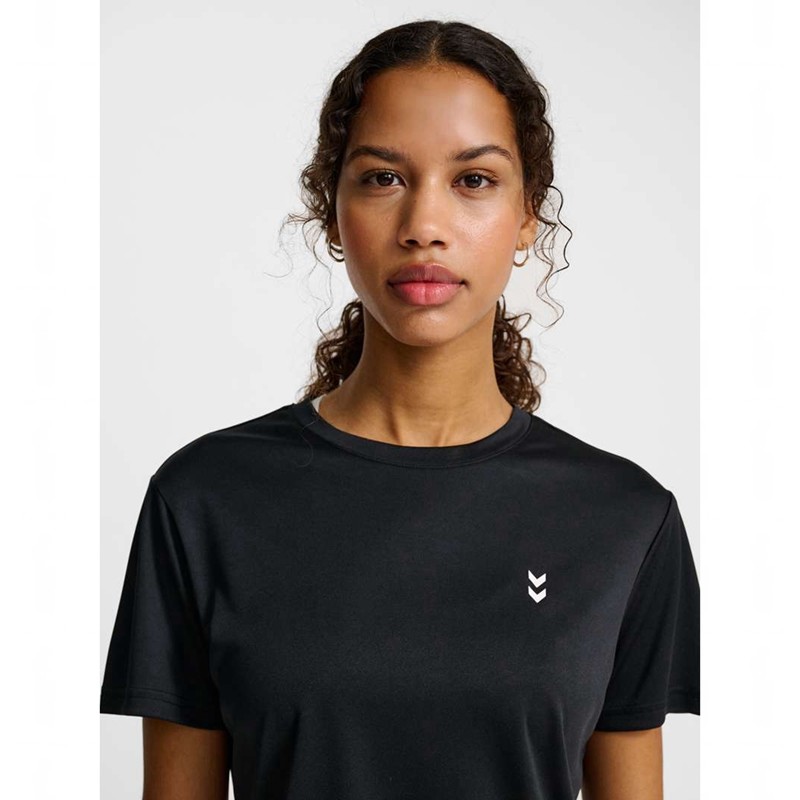 Hummel Pulse Training W S/S Ženske Majice Crne | 389183-107