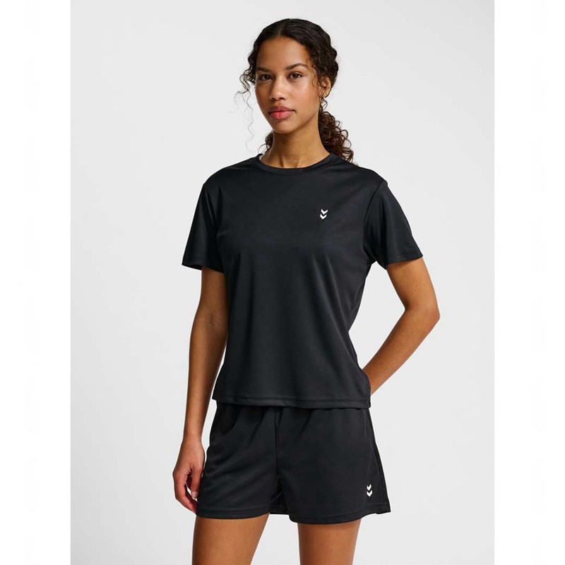 Hummel Pulse Training W S/S Ženske Majice Crne | 389183-107