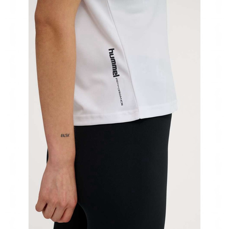 Hummel Pulse Training W S/S Ženske Majice Bijele | 056625-394