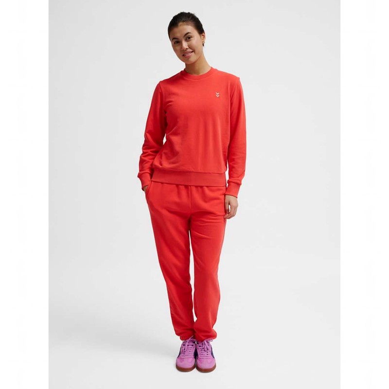 Hummel Pulse W Sweat Crewneck Ženske Dukserice Crvene | 927532-583