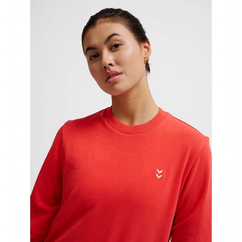 Hummel Pulse W Sweat Crewneck Ženske Dukserice Crvene | 927532-583