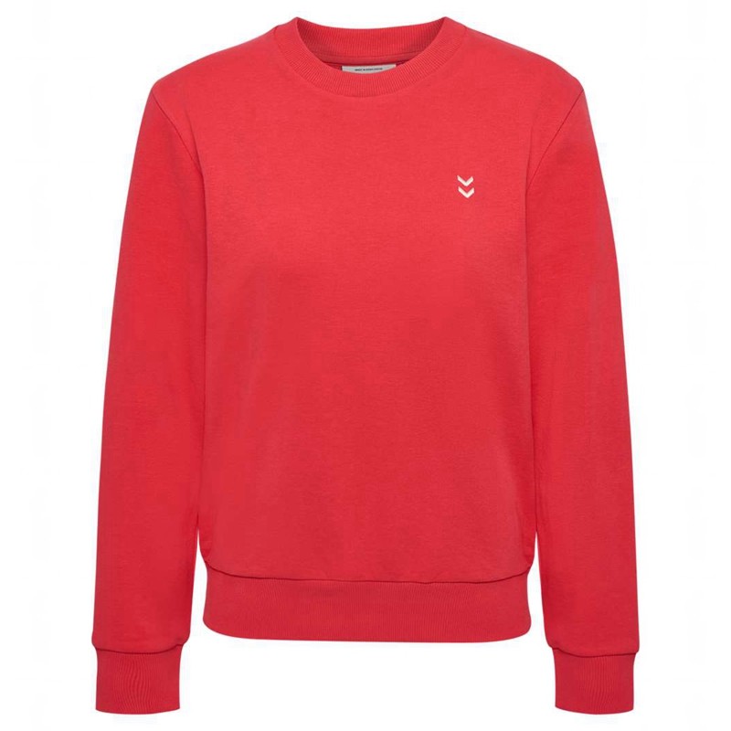 Hummel Pulse W Sweat Crewneck Ženske Dukserice Crvene | 927532-583