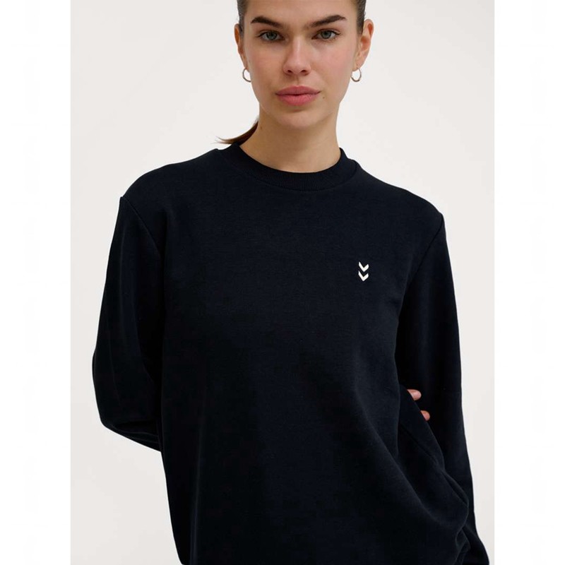 Hummel Pulse W Sweat Crewneck Ženske Dukserice Crne | 532162-879