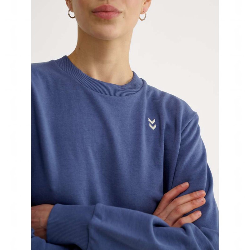 Hummel Pulse W Sweat Crewneck Ženske Dukserice Plave | 707148-838