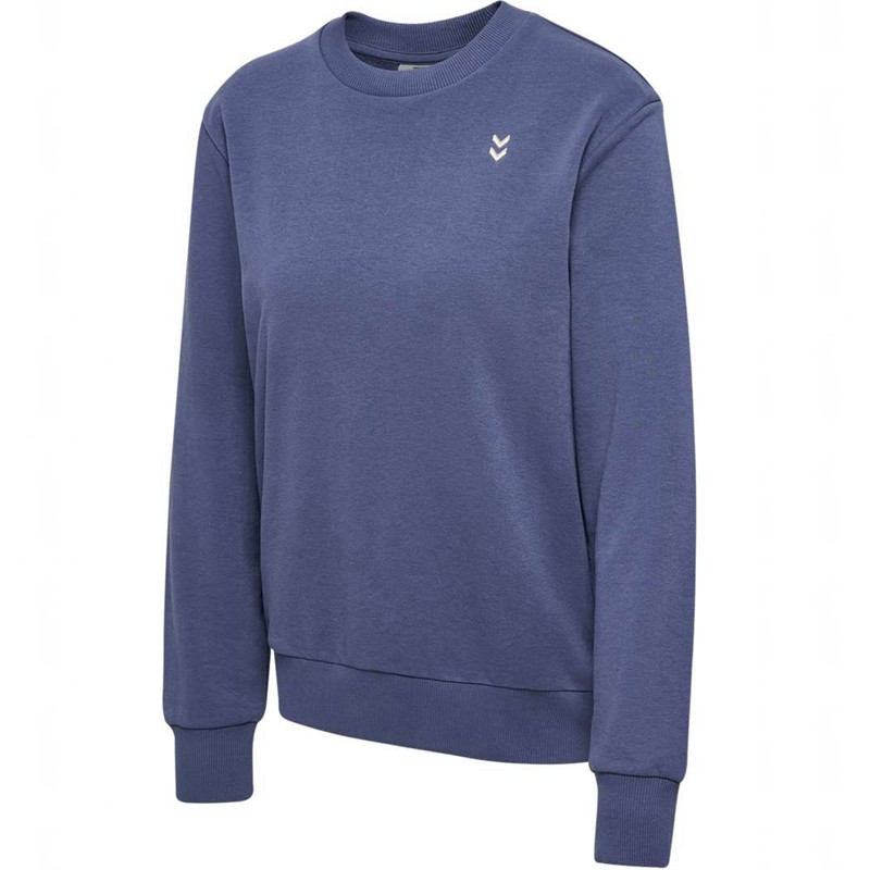 Hummel Pulse W Sweat Crewneck Ženske Dukserice Plave | 707148-838