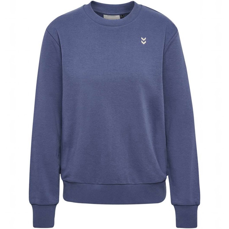 Hummel Pulse W Sweat Crewneck Ženske Dukserice Plave | 707148-838
