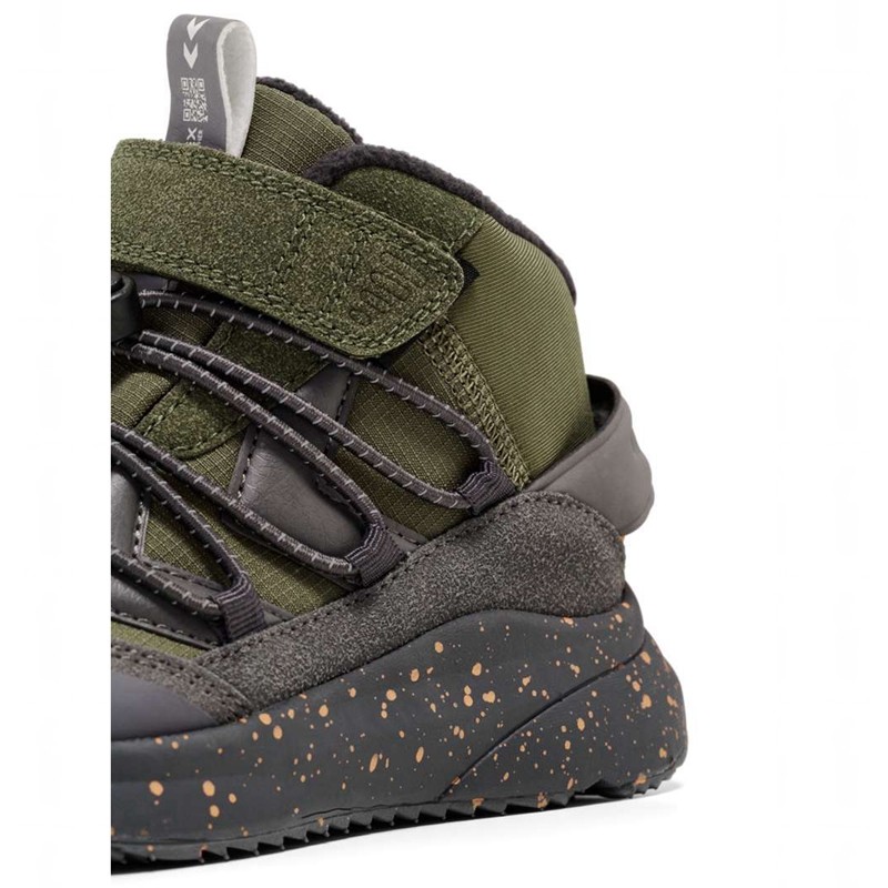 Hummel Reach Conquer Mid Tex Jr Dječje Zimske Cipele Maslinasto Zelene | 572107-701