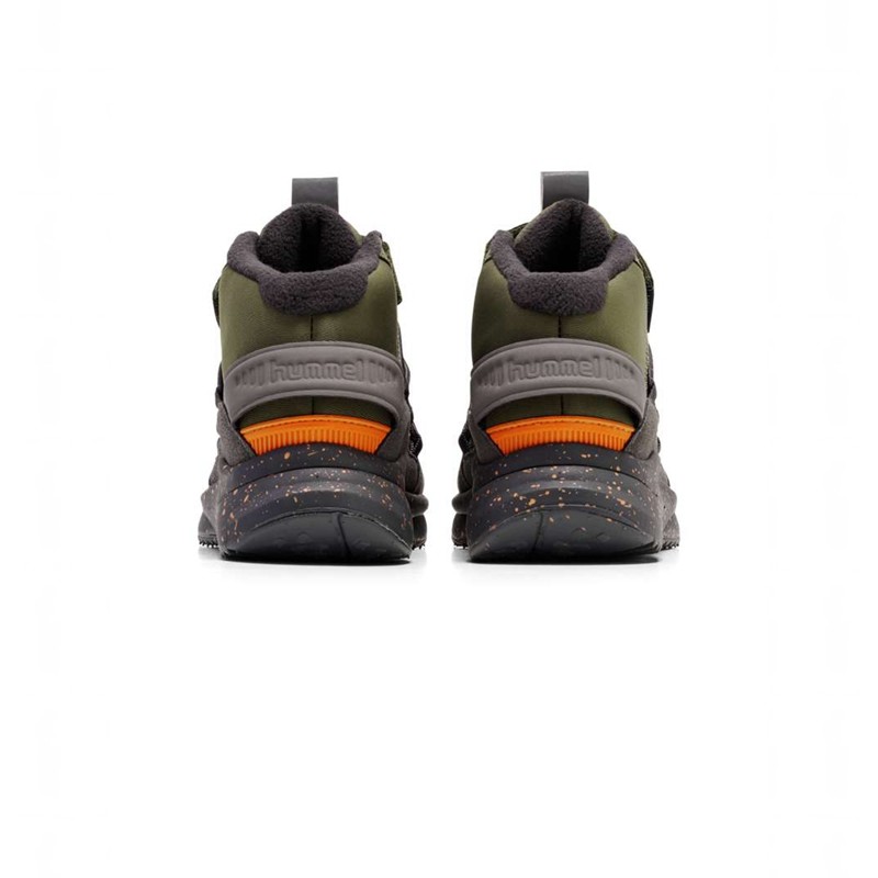 Hummel Reach Conquer Mid Tex Jr Dječje Zimske Cipele Maslinasto Zelene | 572107-701