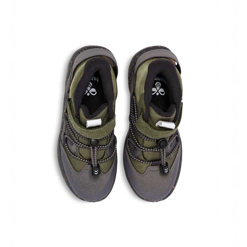 Hummel Reach Conquer Mid Tex Jr Dječje Zimske Cipele Maslinasto Zelene | 572107-701