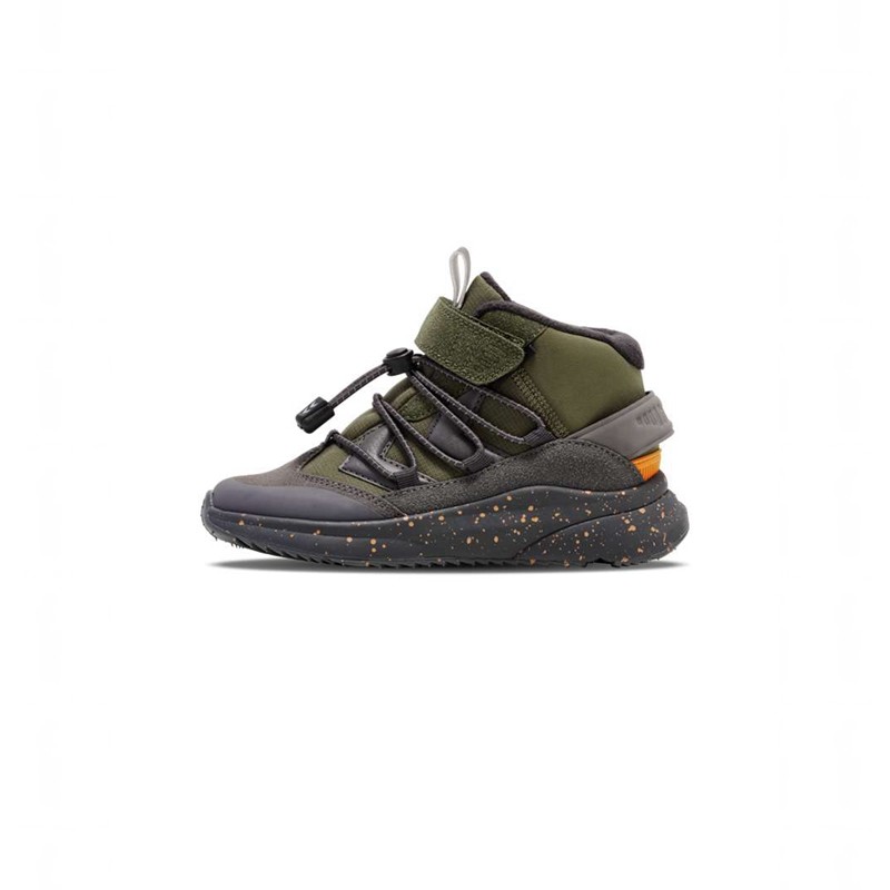 Hummel Reach Conquer Mid Tex Jr Dječje Zimske Cipele Maslinasto Zelene | 572107-701