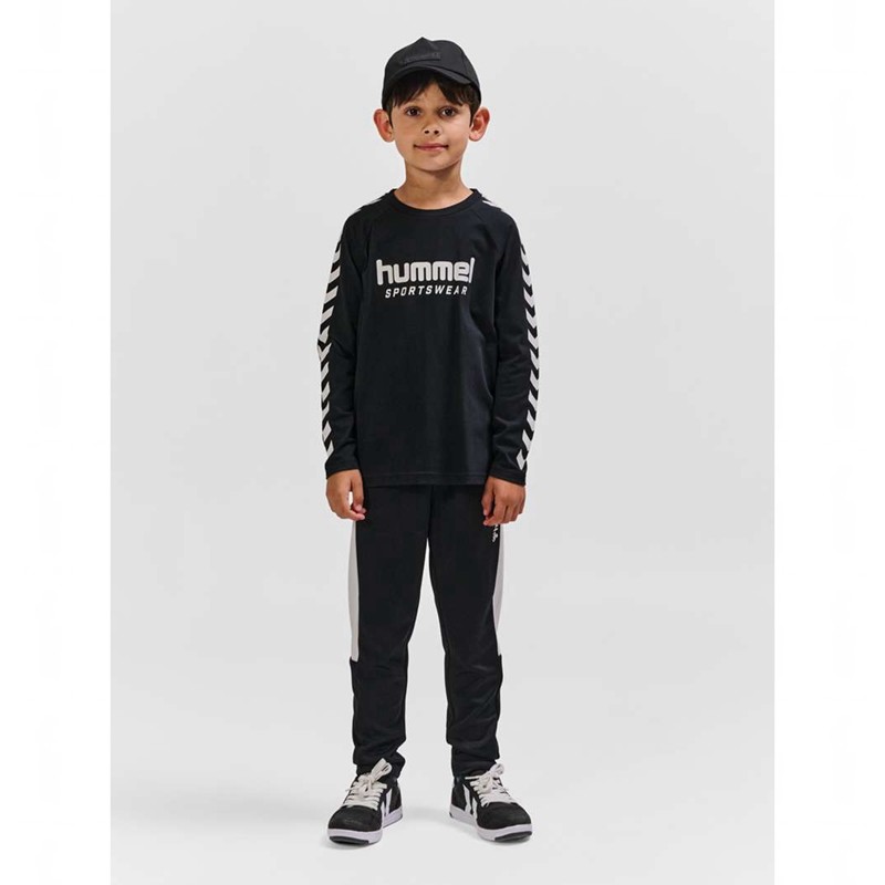 Hummel Ready L/S Dječje Majice Crne | 849915-873
