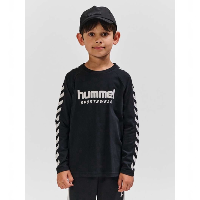 Hummel Ready L/S Dječje Majice Crne | 849915-873
