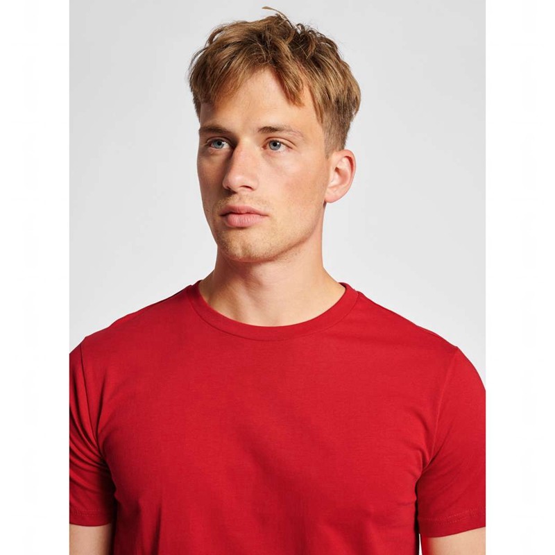 Hummel Red Basic S/S Muške Majice Crvene | 720649-231