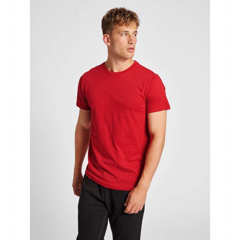 Hummel Red Basic S/S Muške Majice Crvene | 720649-231