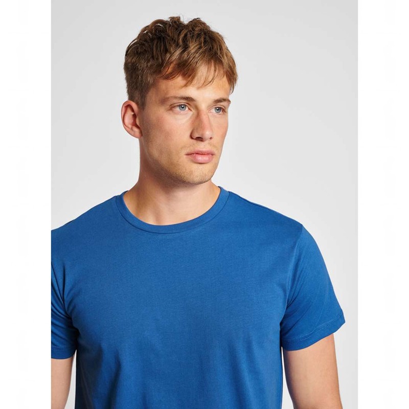 Hummel Red Basic S/S Muške Majice Plave | 388910-847