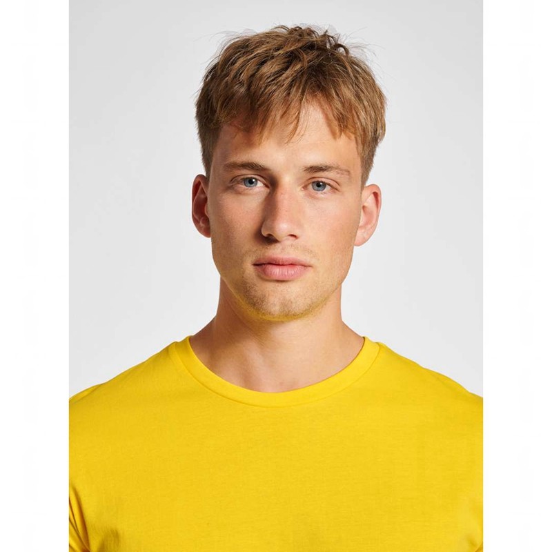 Hummel Red Basic S/S Muške Majice Žute | 577195-650