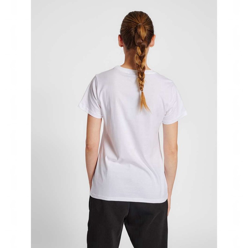 Hummel Red Basic S/S Ženske Majice Bijele | 045787-277