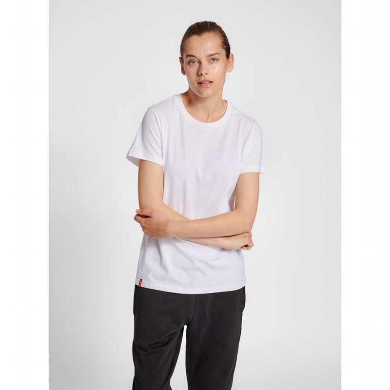 Hummel Red Basic S/S Ženske Majice Bijele | 045787-277