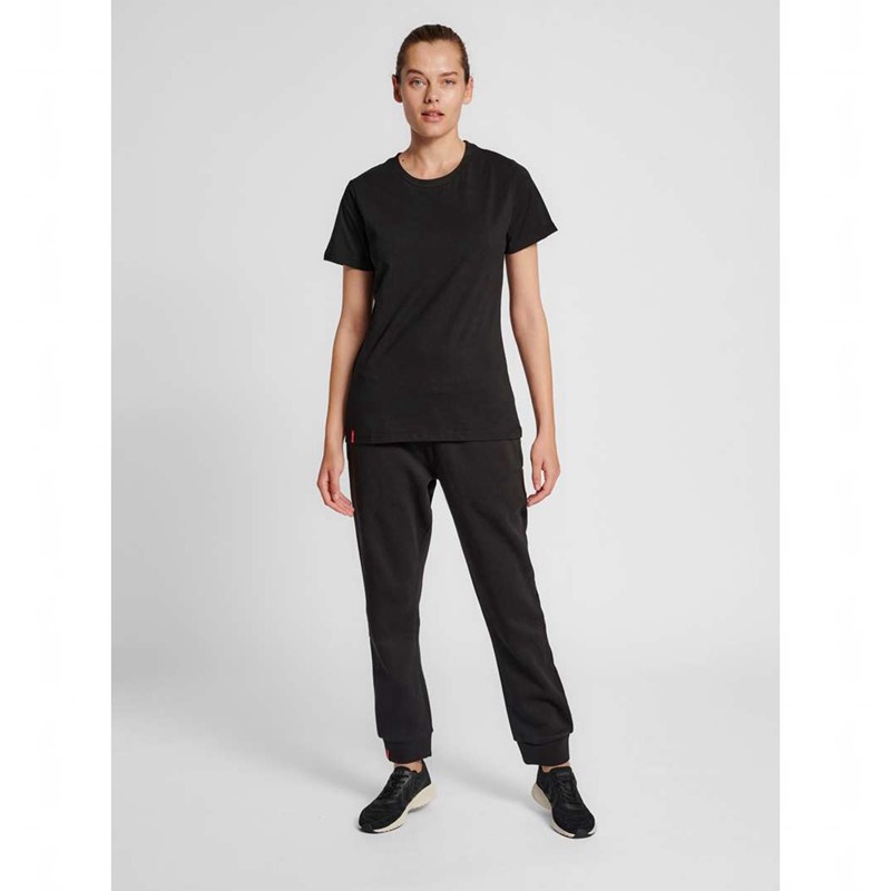 Hummel Red Basic S/S Ženske Majice Crne | 676989-841