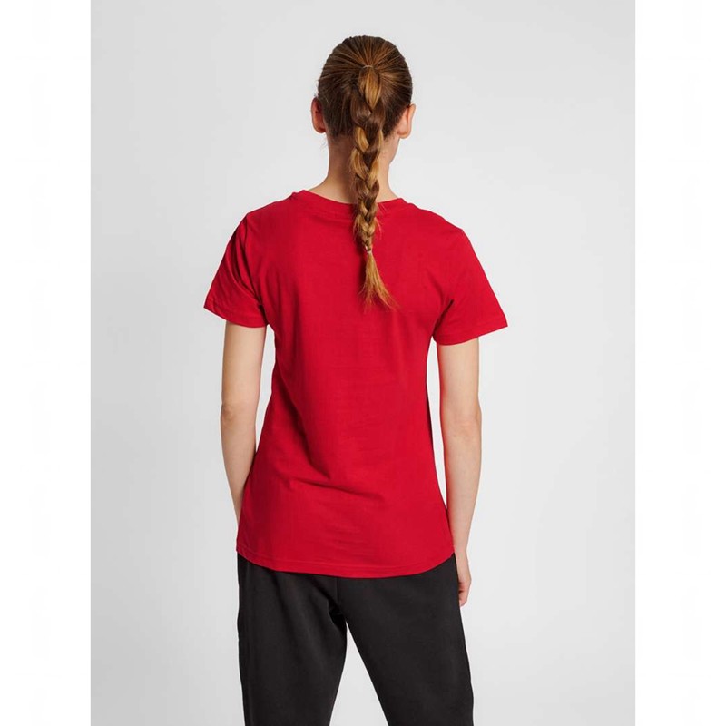 Hummel Red Basic S/S Ženske Majice Crvene | 005579-684