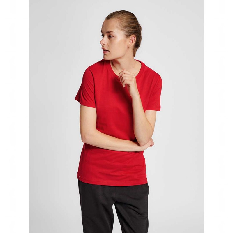 Hummel Red Basic S/S Ženske Majice Crvene | 005579-684