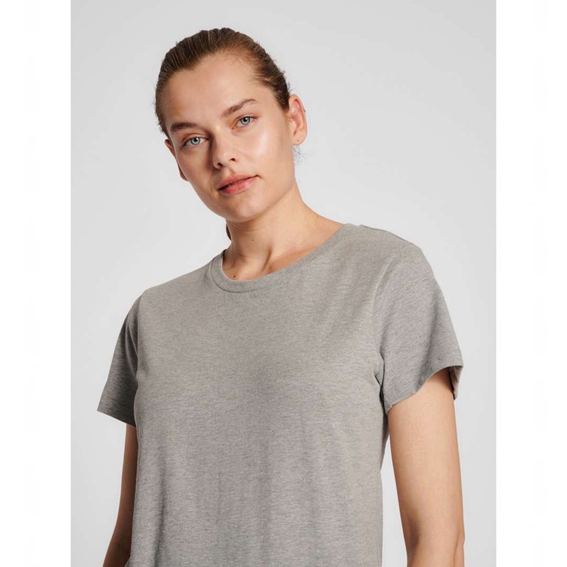 Hummel Red Basic S/S Ženske Majice Sive | 133815-942