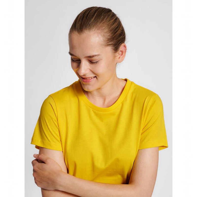 Hummel Red Basic S/S Ženske Majice Žute | 836244-760