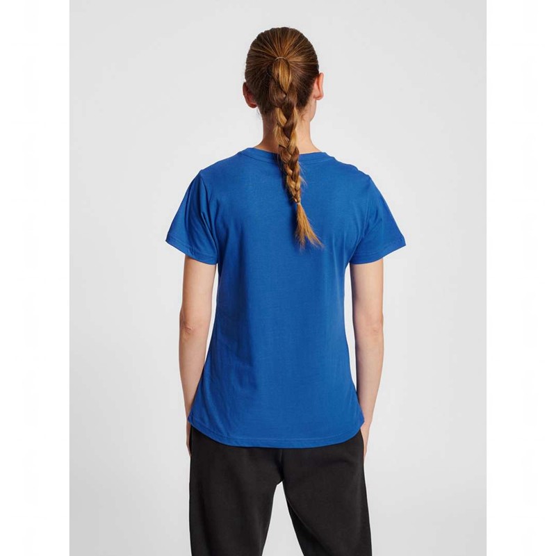 Hummel Red Basic S/S Ženske Rukometne Tenisice Plave | 002193-310