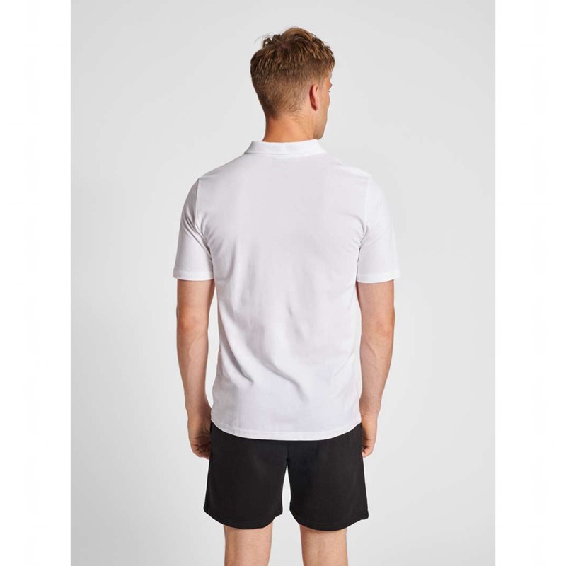 Hummel Red Classic Muške Polo Majice Bijele | 746361-778
