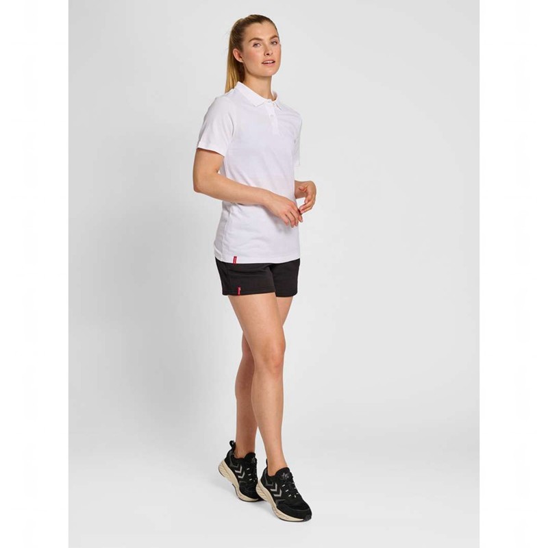 Hummel Red Classic Polo Ženske Kratke Hlače Bijele | 023891-449