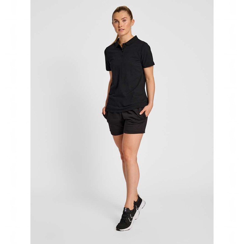 Hummel Red Classic Polo Ženske Majice Crne | 002504-741