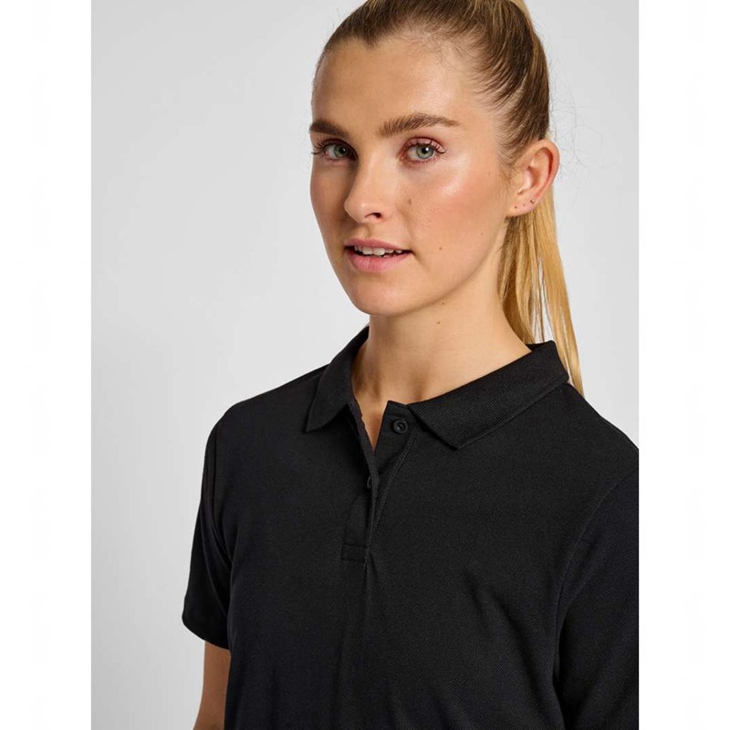 Hummel Red Classic Polo Ženske Majice Crne | 002504-741
