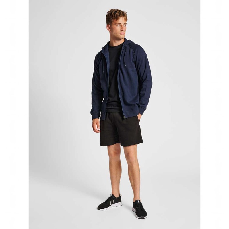 Hummel Red Classic Zip Muške Majica s Kapuljačom Tamnoplave | 663208-636