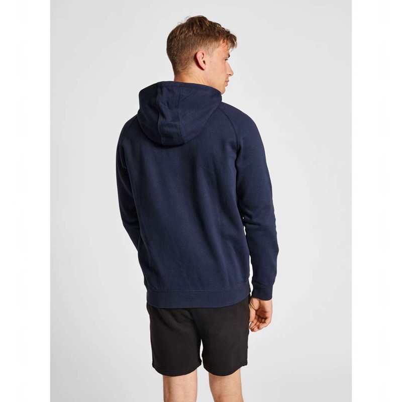 Hummel Red Classic Zip Muške Majica s Kapuljačom Tamnoplave | 663208-636