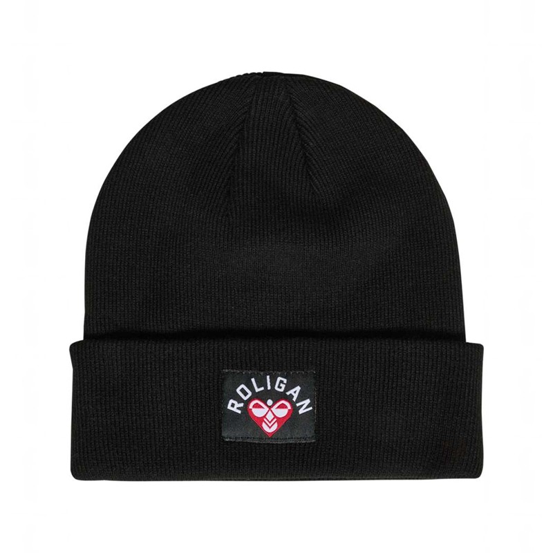Hummel Roligan Knitted Muške Beanie Crne | 241403-111