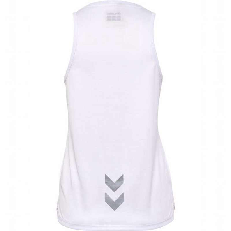 Hummel Run Singlet S/L Ženske Majica bez Rukava Bijele | 069639-718