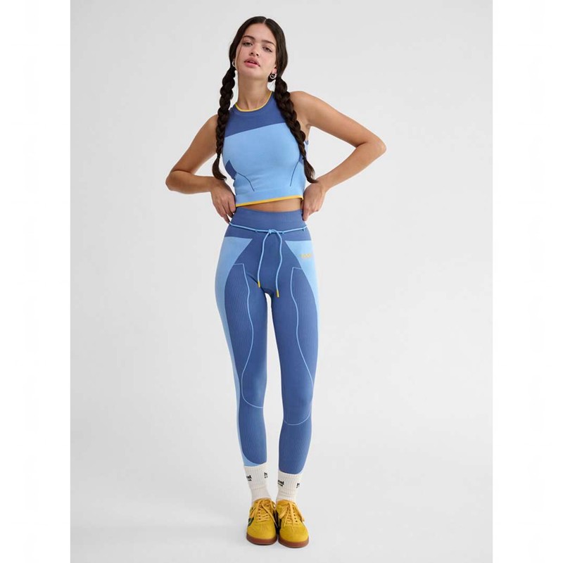 Hummel Seamless High Waist Ženske Hulahopke Plave | 550110-492