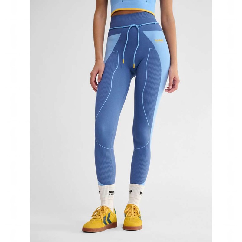 Hummel Seamless High Waist Ženske Hulahopke Plave | 550110-492
