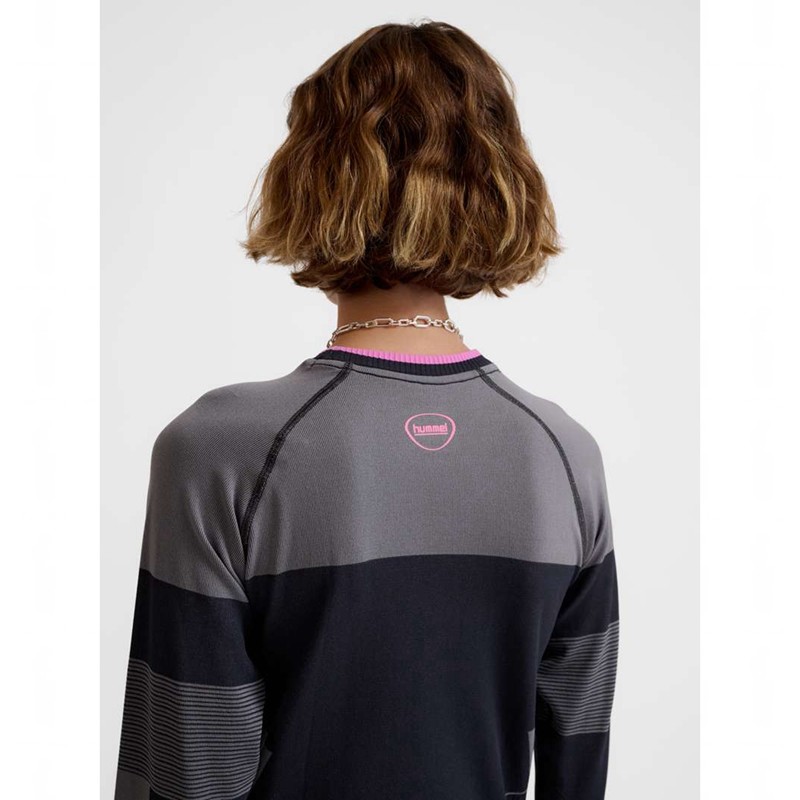 Hummel Seamless Ls Ženske Majice Obsidijanske | 076354-969