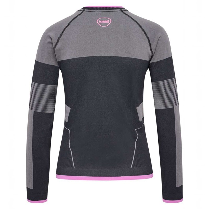 Hummel Seamless Ls Ženske Majice Obsidijanske | 076354-969