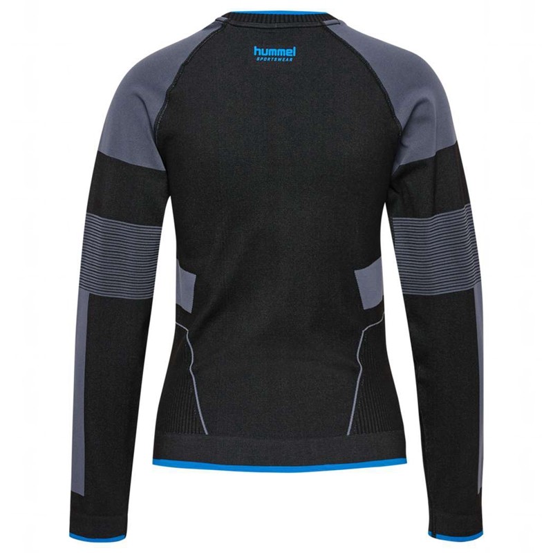 Hummel Seamless Tee Ls Ženske Majice Crne | 640646-328