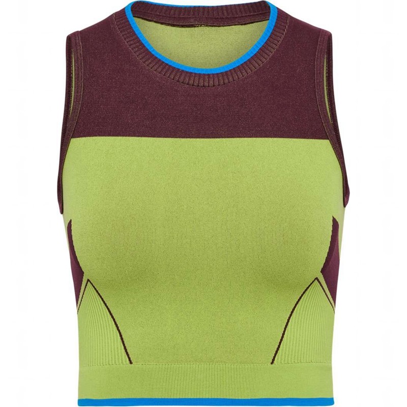 Hummel Seamless Ženske Majica bez Rukava Zelene | 352108-628