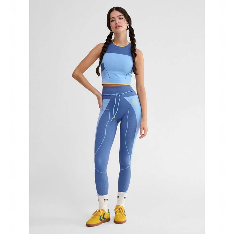 Hummel Seamless Ženske Čarape Plave | 067993-182