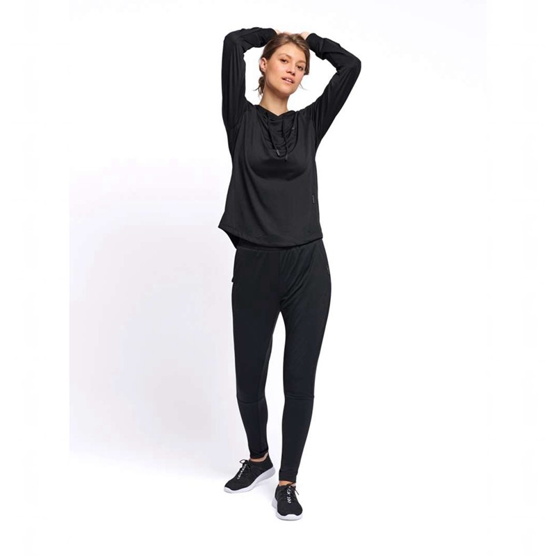 Hummel Selby Tapered Ženske Hlače Crne | 410756-250