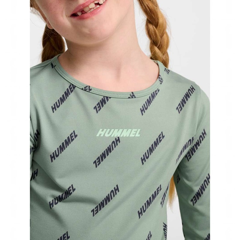 Hummel Silje Top L/S Dječje Majice Zelene | 498457-746